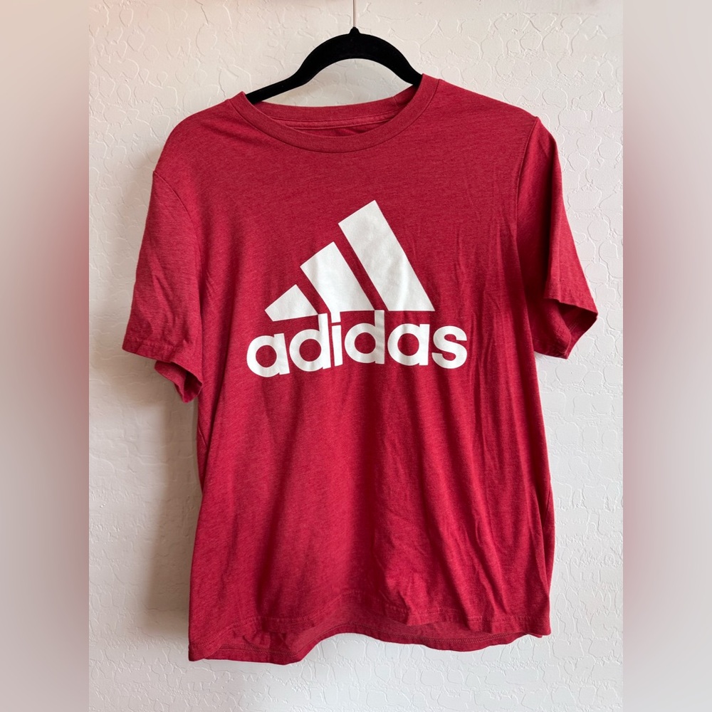 Adidas Amplifier Tee in Vibrant Red